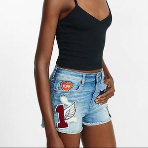 Express Jeans High Rise Shorts